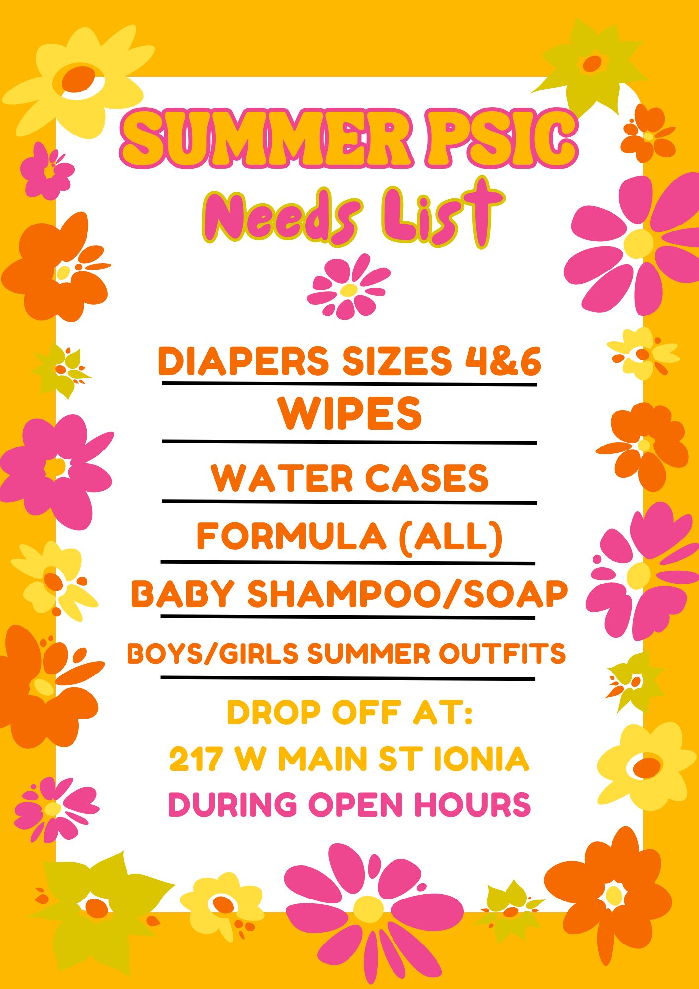 Needs List
