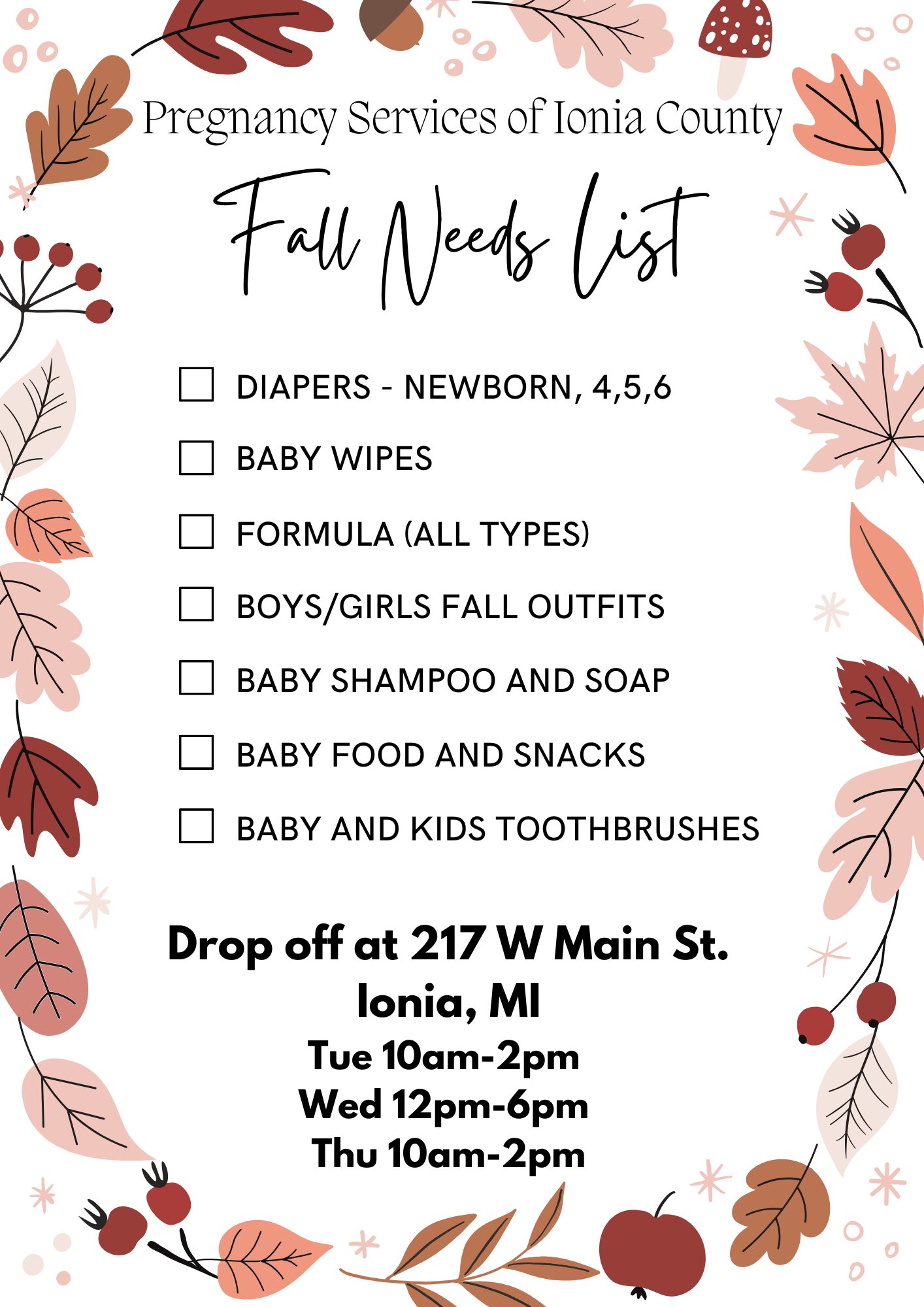 Needs List